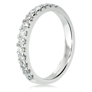 Bead Set Wedding Band