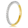 Two-Tone Claw Set Diamond Wedding Ring