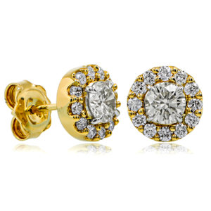Diamond Halo Studs