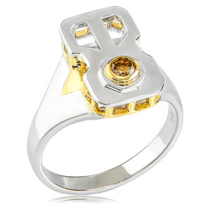 Cognac Diamond Gents Ring