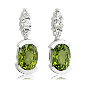 Sapphire and Diamond Earrings