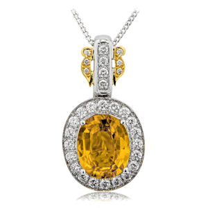 Yellow Sapphire Pendant