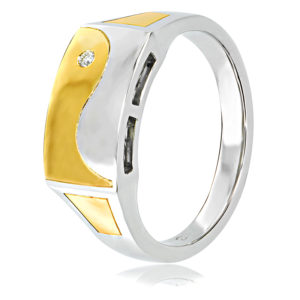 Two-Tone Gents Ring