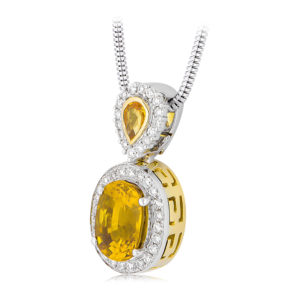 Golden Sapphire Pendant