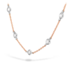 Signature Off-Set Five Bezel Necklace