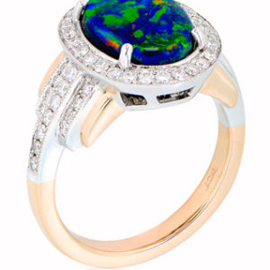 Black Opal Ring