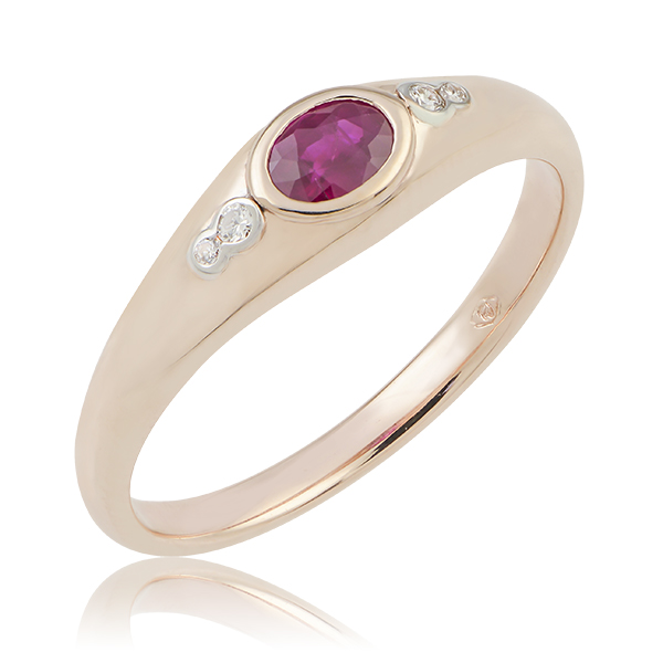 9CT ROSE GOLD RUBY DIAMOND RING – Anthonys Fine Jewellery