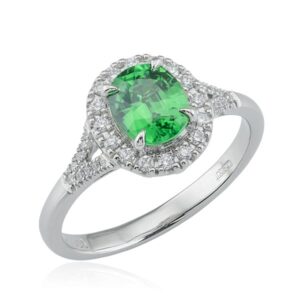Tsavorite | Platinum Ring